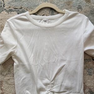 Women’s MELROSE & MARKET White Ribbed Tee in Size Medium